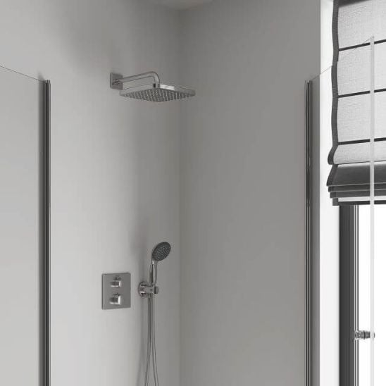 Súprava vaňová/sprchová batéria Grohe Start Flow 29117000, horná/hlavová sprcha Grohe Vitalio Comfort 26695000, 27851000, 26962001, 26397001, 28741002