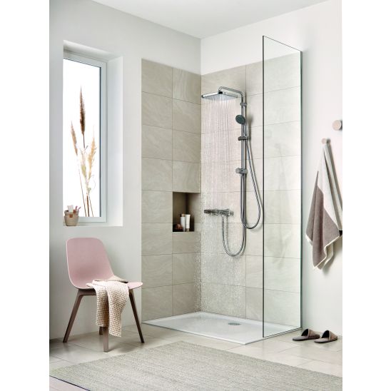 Súprava vaňová/sprchová batéria Grohe Eurocube 24062000, horná/hlavová sprcha Grohe Vitalio Comfort 26695000, 26405000, 35600000, 27851000