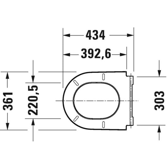 Súprava WC misa Duravit D-Neo 25880900001, WC dosky Duravit D-Neo 0021690000