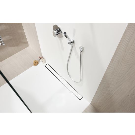 Súprava lineárne odtokové teleso ACO ShowerDrain C 9010.88.31, sprchový odtokový rošt ACO ShowerDrain C 9010.88.84, 9010.88.56