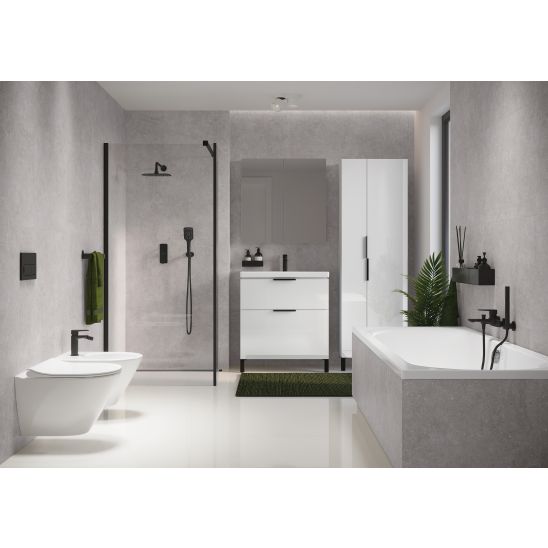 Súprava skrinka Cersanit City S584-018-DSM, doska Cersanit Moduo S590-023, S599-0163, S584-033