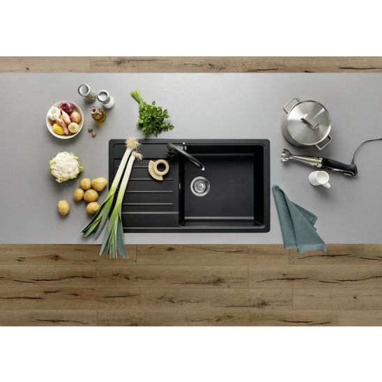 Súprava granitový drez Blanco Legra XL 6 S 526087, kuchynská batéria Oltens Litla 35204300
