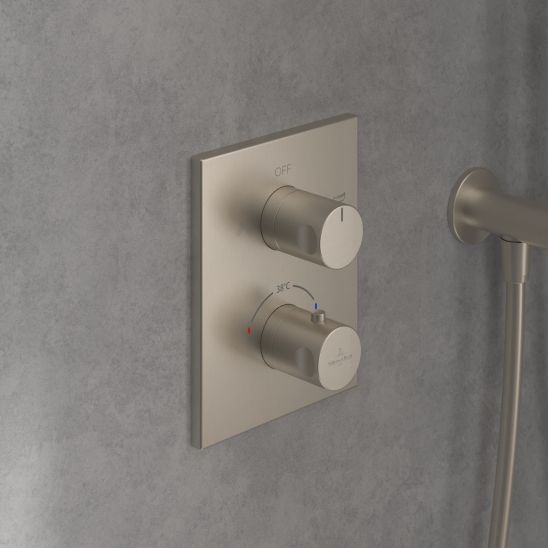 Súprava vaňová/sprchová batéria Villeroy & Boch Universal Taps & Fittings TVD00065300064, horná/hlavová sprcha Villeroy & Boch Universal Showers TVC00000100064, TVD00065100000, TVS10900600064, TVC00045800064, TVC00045351064, TVC00045600064, TVC00003500064