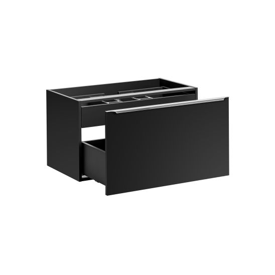 Súprava skrinka Comad Santa Fe Black SANTA FE BLACK 82-80-B-2S, umývadlo Comad Anna UN-ANNA-MH1, SANTA FE BLACK 89-80-B
