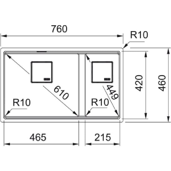 Súprava kuchynská batéria Franke Pescara 360 115.0545.136, granitový drez Franke Kanon 125.0721.162