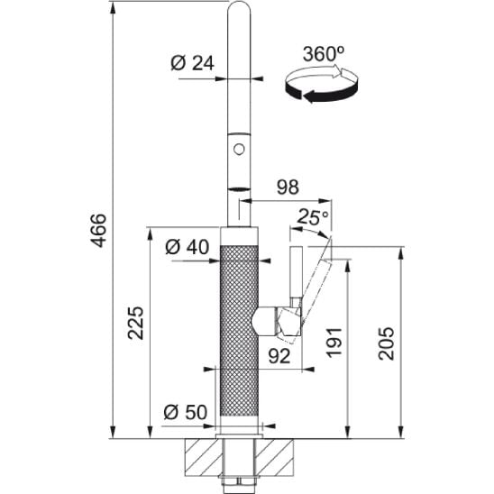 Súprava kuchynská batéria Franke Mythos Masterpiece Pull-Out Spray 115.0711.557, dávkovač tekutín Franke Atlas 112.0717.104