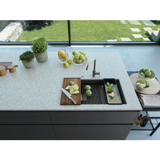 Súprava granitový drez Franke Kanon 125.0716.373, kuchynská batéria Franke Eos 115.0590.045