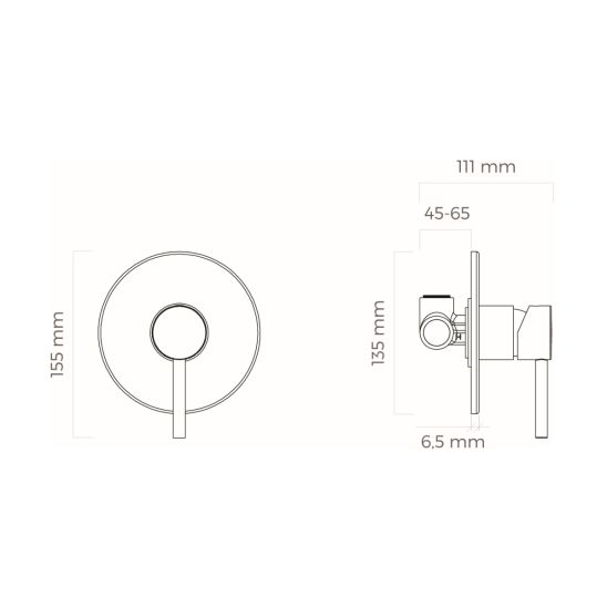 Súprava sprchová batéria Oltens Molle 33100910, uhlový konektor s rukoväťou Oltens Hvita 39304910, 37102910, 37200910