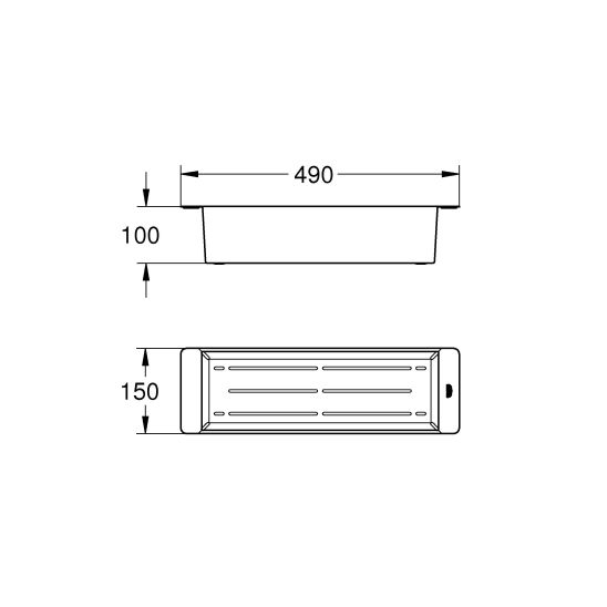 Súprava granitový drez Grohe K400 31639AP0, odkapávacia miska Grohe 40853SD0, 31368001, 40854SD0