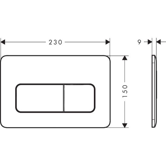 Súprava WC misa s pomaly sa sklápajúcim sedadlom Hansgrohe EluPura Q 60293450, podomietková konštrukcia Hansgrohe iFrame universal 01022180, 66001700