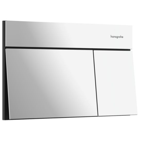 Súprava splachovacie tlačidlo Hansgrohe Element E 66003000, WC misa Hansgrohe EluPura S 60193450, 01022180, 60148450