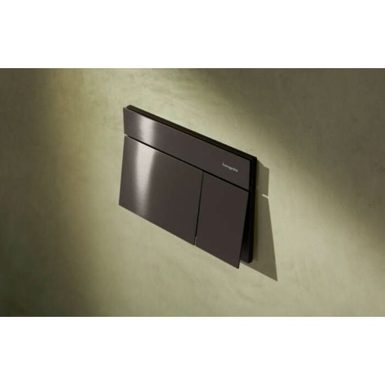 Súprava WC misa Hansgrohe EluPura S 60343450, splachovacie tlačidlo Hansgrohe Element E 66003340, 01022180, 60148450