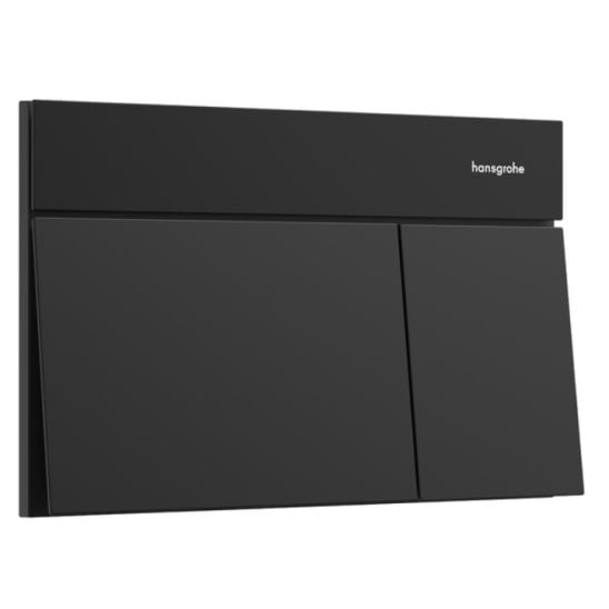 Súprava WC misa s pomaly sa sklápajúcim sedadlom Hansgrohe EluPura Q 60293450, splachovacie tlačidlo Hansgrohe Element E 66003670, 01022180