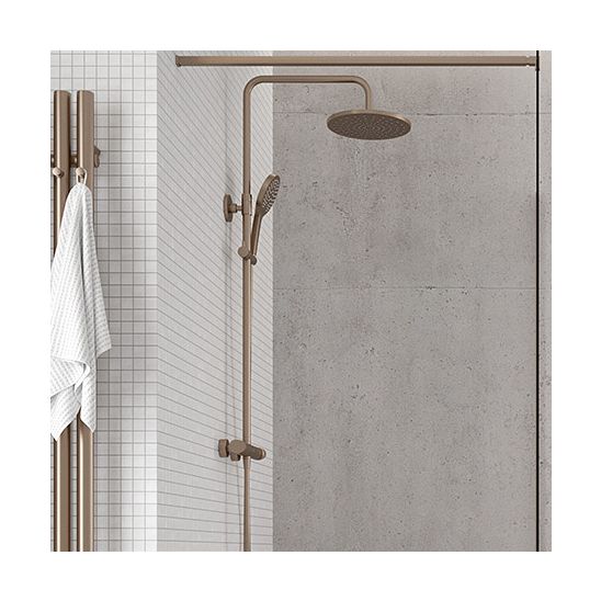 Súprava sprchová súprava Oltens Vatten 36505610, výtoková rúra batérie Oltens Numa 39106610