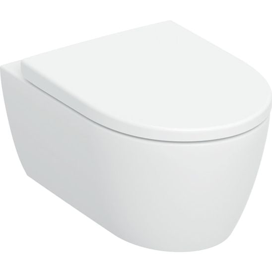 Súprava WC misa s pomaly sa sklápajúcim sedadlom Geberit iCon 503.046.00.1, podomietková konštrukcia Geberit Duofix 111.320.00.6, 111.815.00.1, 156.050.00.1
