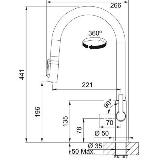 Súprava kuchynská batéria Franke Maris Slim Clear Water J Pull-Out 120.0736.601, dávkovač tekutín Franke Atlas 112.0717.105