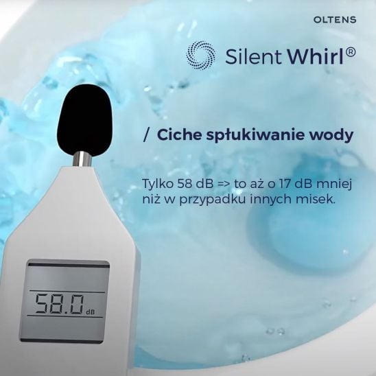 Súprava kompaktná záchodová misa Oltens Jog 44000000, WC dosky Oltens Hamnes 45111000