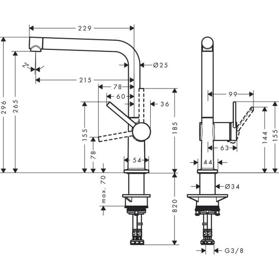 Súprava kuchynská batéria Hansgrohe Talis M54 72840340, dávkovač tekutín Hansgrohe A41 40438340
