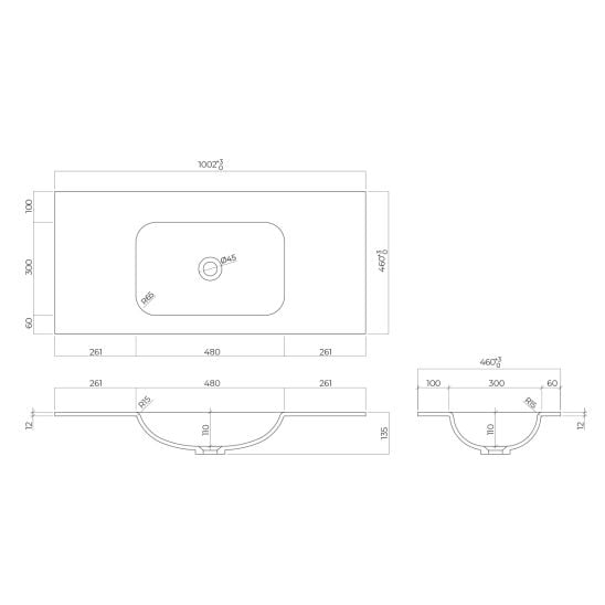 Súprava skrinka Oltens Lun 60034300, umývadlo Oltens Kalla 40211000