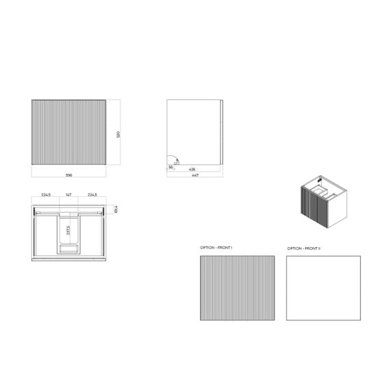Súprava skrinka Oltens Lun 60027060, doska na skrinku Oltens Lun 63024300