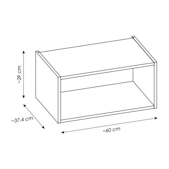 Súprava skrinka Comad Nova Cashmere NOVA CASHMERE 82-60-40-1S, regál Comad Nova Coast Evoke COAST EVOKE UN 81-60-29, NATURE COAST EVOKE 89-60-40 M