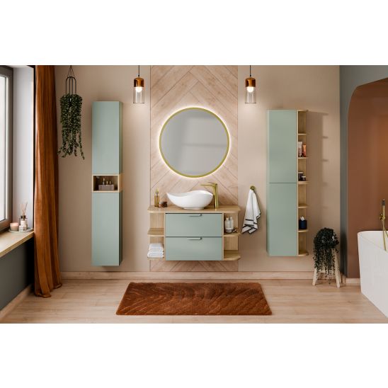 Súprava skrinka Comad Aster Green ASTER GREEN 80-30-1D, regál Comad Dalia Cashmere CREMONA UN 83-20-80