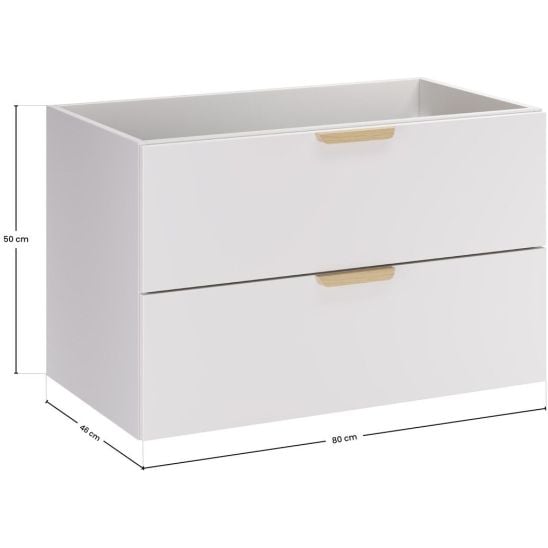 Súprava skrinka Comad Aster White ASTER WHITE 82-80-46-2S, doska na skrinku Comad Nordic Cremona CREMONA 89-120-46 M, CREMONA UN 81-20-44