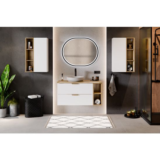 Súprava skrinka Comad Aster White ASTER WHITE 82-80-46-2S, doska na skrinku Comad Nordic Cremona CREMONA 89-120-46 M, CREMONA UN 81-20-44