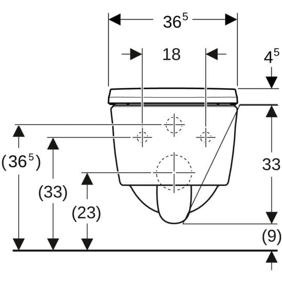 Súprava WC misa Geberit iCon 503.232.00.1, podomietková konštrukcia Geberit Duofix 111.170.00.2