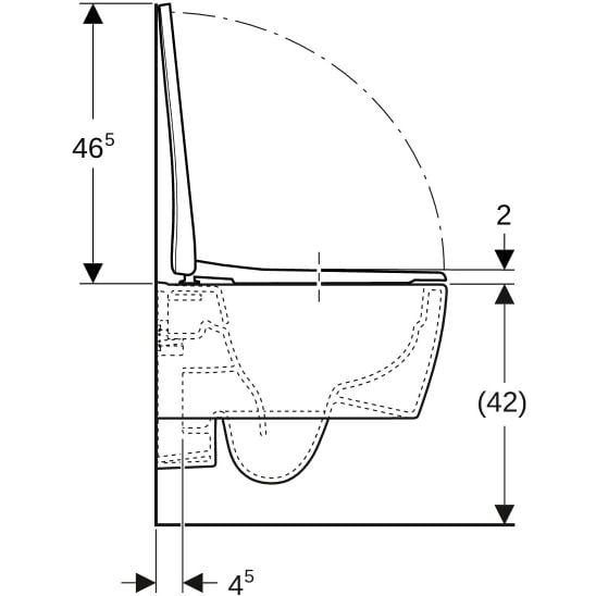 Súprava WC misa Geberit iCon 503.232.00.1, podomietková konštrukcia Geberit Duofix 111.170.00.2