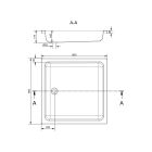 Set sprchové dvere Cersanit Crea S159-006, stena sprchovacieho kúta Cersanit Crea S159-010, S204-012