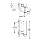 Súprava sprchová batéria Grohe Essence 33636001, sprchová súprava Grohe Vitalio Start 27942001