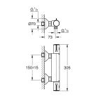 Súprava sprchová súprava Grohe Vitalio SmartActive 26596000, sprchová batéria Grohe Grohtherm 800 34558000