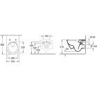 Súprava súprava Combi-Pack s doskou Villeroy & Boch Subway 2.0 5614R2R1, podomietková konštrukcia Villeroy & Boch ViConnect 92246100, 92249061