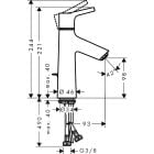 Súprava sprchová batéria Hansgrohe Talis S 72600000, umývadlová batéria Hansgrohe Talis S 72020000, 26562400