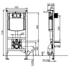 Súprava súprava Combi-Pack s doskou Villeroy & Boch Subway 2.0 5614R2R1, podomietková konštrukcia Villeroy & Boch ViConnect 92246100, 92249061