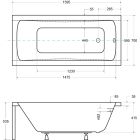 Súprava obdĺžniková vaňa Besco Optima #WAO-160-PK, obkladový panel k vani Besco #OAP-160-UNI