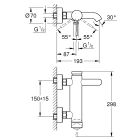 Súprava vaňová/sprchová batéria Grohe Essence 33624GL1, sprchová hlavica Grohe Rainshower 26574GL0, 27074GL0, 28362GL0