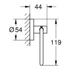 Súprava splachovacie tlačidlo Grohe Skate 38732DA0, toaletná kefa Grohe Essentials 40374DA1, 40689DA1, 40364DA1