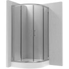 Set sprchovací kút Deante Jasmin KGJ051P, polkruhová sprchová vanička Deante Standard New KTA053B, NHC025C