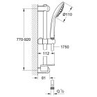 Súprava sprchová súprava Grohe Euphoria 27226001, sprchová batéria Grohe Eurosmart 33555002