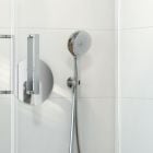 Súprava sprchová hlavica Oltens Saxan EasyClick 37100100, sprchová tyč Oltens Alling 37300100, 37201100