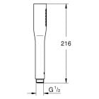 Súprava horná sprcha so sprchovacím ramenom Grohe Rainshower 26558AL0, vaňová/sprchová batéria Grohe Essence 24058AL1, 26658AL0, 27400AL0, 28362A01