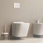Súprava podomietková konštrukcia Tece Base 9400407, WC misa s pomaly sa sklápajúcim sedadlom Omnires Fontana FONTANAMWBP, 9.240.401