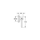 Súprava splachovacie tlačidlo Grohe Skate 38732GL0, toaletná kefa Grohe Essentials 40374GL1, 40689GL1, 40364GL1
