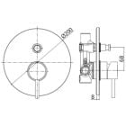 Súprava vaňová/sprchová batéria Paffoni Light LIG015NO, horná/hlavová sprcha Paffoni Stick ZSOF074NO, ZDUP094NO, ZSOF034NO