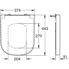 Set podomietkový konšrukcia so splachovacím tlačidlom Grohe Solido 38811KF0, WC misa Grohe Euro Ceramic 39538000, 39331001