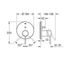 Súprava horná sprcha so sprchovacím ramenom Grohe Rainshower 26066AL0, vaňová/sprchová batéria Grohe Essence 24058AL1, 26574AL0, 26658AL0, 28362A01