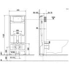 Súprava podomietková konštrukcia Roca Duplo A890070020, splachovacie tlačidlo Roca PL A890189206