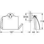 Súprava toaletná kefa Grohe Essentials 40374AL1, držiak na toaletný papier Grohe Essentials 40367AL1, 40369AL1, 40365AL1, 40394AL1, 40364AL1